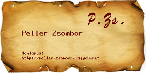 Peller Zsombor névjegykártya