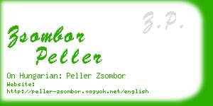 zsombor peller business card